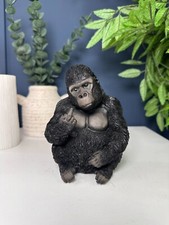 Cheeky Up Yours Gorilla Ornament Art Sculpture | Home Decor Table Decor