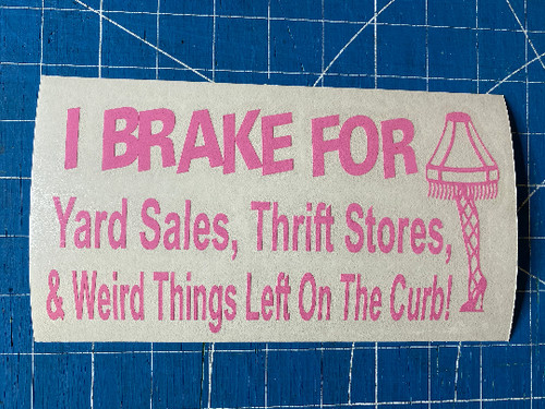 Brake for yard sales - i, thrift