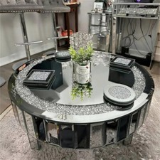 Crushed crystal mirrored - crystal,