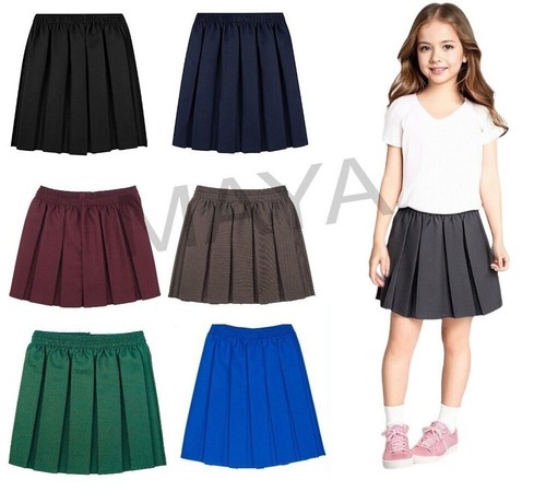 Girls box pleated - pleated, skirt