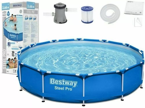Bestway 12ft steel pro - steel,