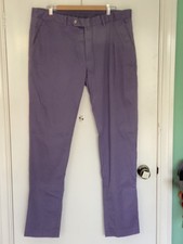 J.Lindeberg Purple slim fit zip Trousers - Size 38/34