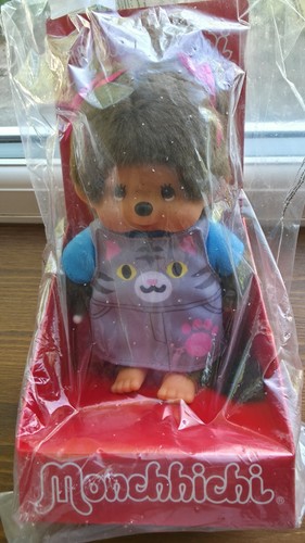 Monchhichi girl plush doll - monchhichi, cat