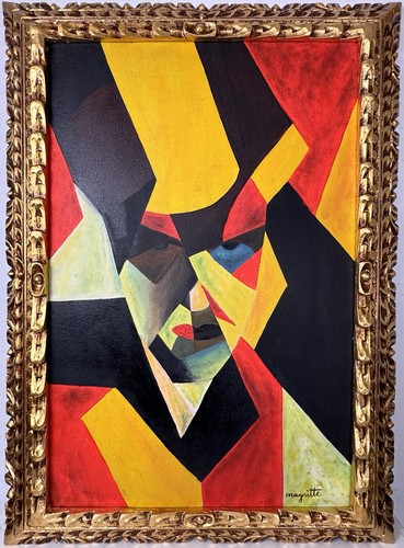 René magritte oil - magritte, (handmade)