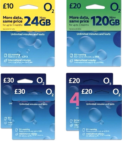 Sim card pay - o2, go