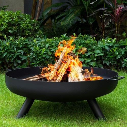 Round fire pit folding - round,