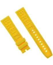 BREITLING 24MM Diver Pro Rubber Strap - Yellow (No Buckle)