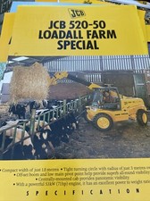 JCB 520-50  Loadall  Farm Special 4 Page Brochure-1996