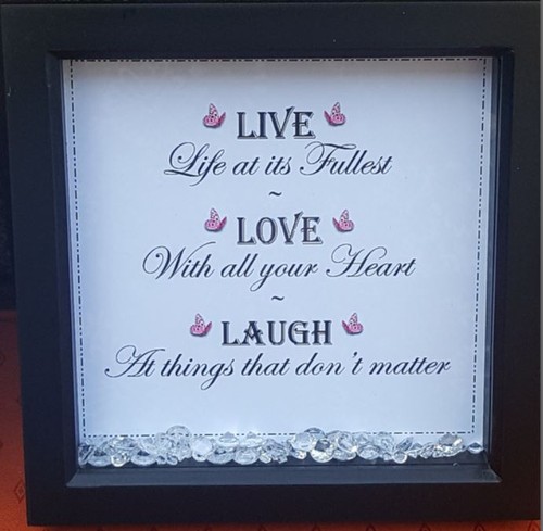 Live love laugh memory box - live,, laugh,