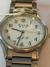 Avia Q&V - Gents silver stretch wristwatch - Untested