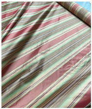 100% silk taffeta stripe 54"