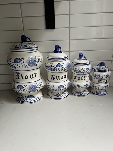 Arnart blue onion canister - arnart,