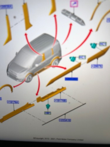 Genuine ford moulding - -, door