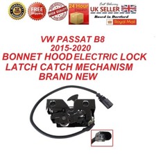FOR VW PASSAT B8 BONNET HOOD ELECTRIC 2015-2020 LOCK LATCH CATCH MECHANISM NEW
