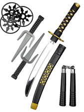 8pc Ninja Weapon Set Kids Ninjas Martial Arts Fancy Dress Prop Set