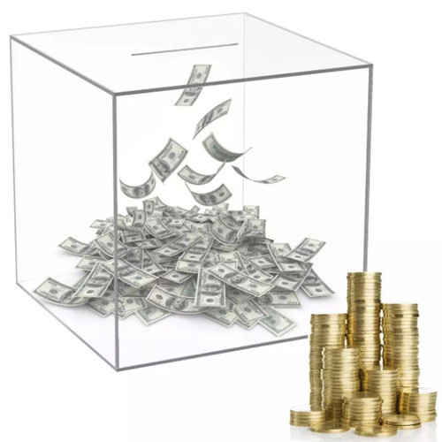 Adults acrylic money bank - adults,