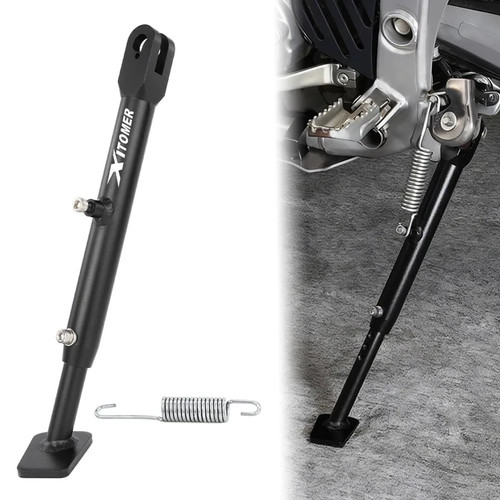 Motorbike aluminum kickstand - aluminum,