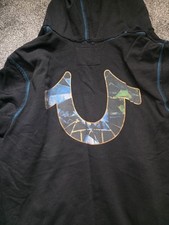 True Religion Men's Tracksuit Black XL Jacket XXL Bottoms Great Condition