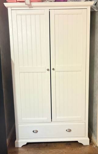 White double wardrobe with - double,