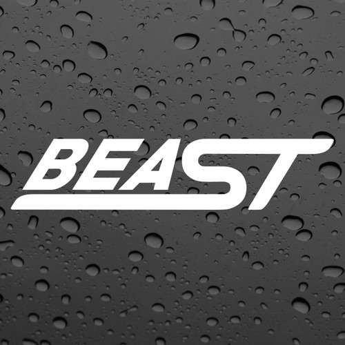 Beast pair stickers white - pair,