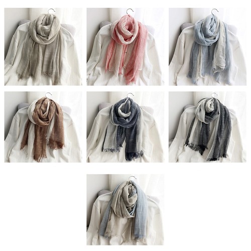 Soft linen cotton scarf shawls - linen,