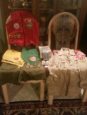 Large Lot Boy Scout Order BSA Patches Pins Neckers Badge Shorts & Top 1980’s
