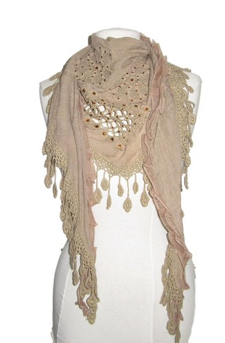 Jayley mocha triangle scarf - jayley,