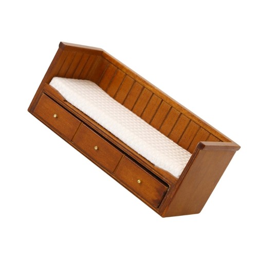 Vintage realistic single bed - vintage,