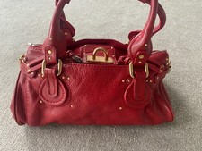 Vintage, Chloe Paddington Red Leather Bag