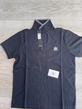 Stone Island Slim Fit Polo-Black-Size Large Men’s