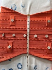 SANDRO Knitted Midi Dress - LAVA ORANGE women’s Short Sleeve Dress