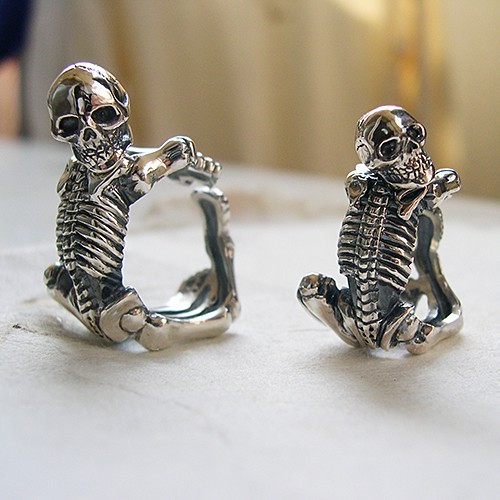 Wagin skull ring - wagin, japanese