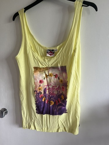 Lee cooper yellow top vest - top,