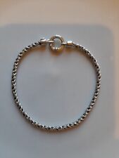 TRUTH sterling silver PK 925 rope chain 19cm charm bracelet