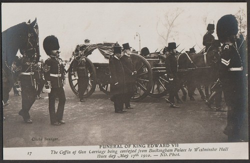 Royalty postcard funeral - postcard, of