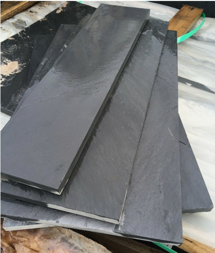 Natural slate wall - , copings