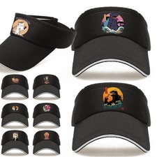 In UK Print Sports Sun Visor Cap Adjustable Golf Tennis Fishing Running Headband