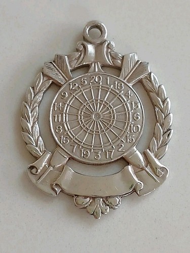 Sterling silver darts trophy - sterling,