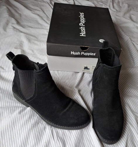 Hush puppies black suede - hush,