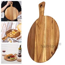 Large Round Acacia wood Pizza