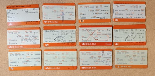 Assorted railway tickets - assorted,