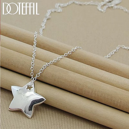 925 sterling silver - silver, star