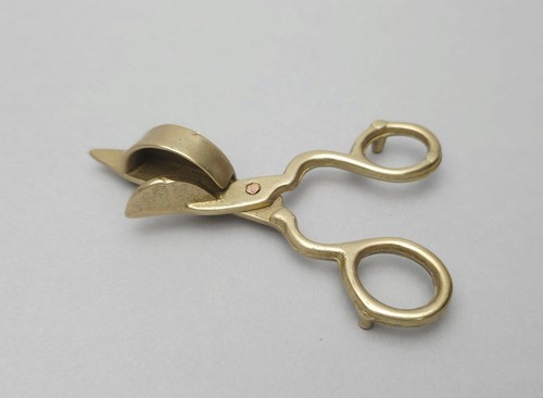 Vintage brass candle - vintage,