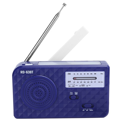 Solar hand crank - hand, radio