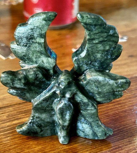 Green jade six wing angel - six,