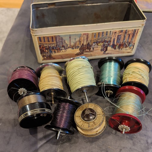 Mixed lot fishing spools - of,
