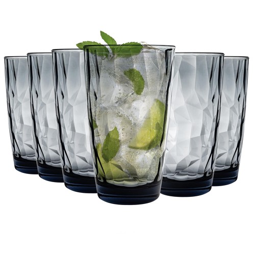 Diamond highball glasses - glasses,