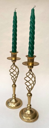 Pair vintage brass effect - pair,