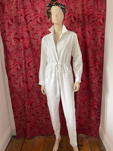 Vintage white cotton jumpsuit - vintage,
