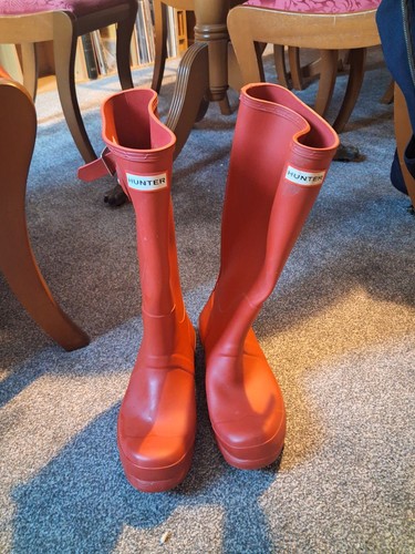 Hunter wellies tall red - red, /